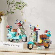 Load image into Gallery viewer, JAKI Blocks Kids Building Toys DIY Bricks Motorbike Vespa Model Puzzle Home Decor Girls Presents Women Gift 8325