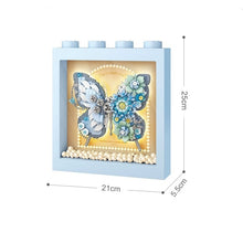 Load image into Gallery viewer, LOZ mini Blocks Kids Building Toys DIY Bricks Butterfly with Lighting Decorative Painting Puzzle Girls Women Gift Home Decor 1960 1961