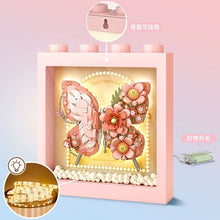 Load image into Gallery viewer, LOZ mini Blocks Kids Building Toys DIY Bricks Butterfly with Lighting Decorative Painting Puzzle Girls Women Gift Home Decor 1960 1961
