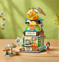 Load image into Gallery viewer, LOZ mini Blocks Kids Building Bricks Boys Toys Puzzle Girls Gift Chinese Snack Bar Lemon Tea Shop Luosifen Store 1294 1295