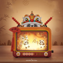 Load image into Gallery viewer, LOZ mini Blocks Kids Building Toys 2in1 Shadow Puppetry Lion Dance Holiday Gifts Decorative Puzzle With Lighting New Year Presents Home Decor 1966