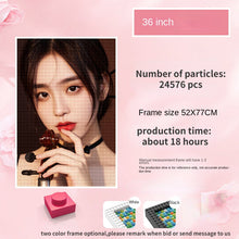 Load image into Gallery viewer, Pixel Art Custom Photo Personal Portrait Pets Kids Mosaic Painting Building Blocks Diamond Facile Unique Gift Ideas for Birthday