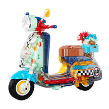 Load image into Gallery viewer, JAKI Blocks Kids Building Toys DIY Bricks Motorbike Vespa Model Puzzle Home Decor Girls Presents Women Gift 8325