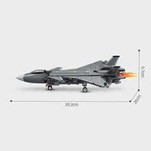 Load image into Gallery viewer, Sembo Block Kids Building Toys Boys Bricks Puzzle Men Gift Chinese Fighter Plane J-20 Model Home Decor 202241