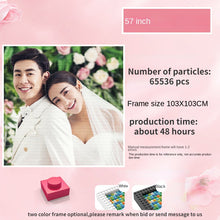 Load image into Gallery viewer, Pixel Art Custom Photo Personal Portrait Pets Kids Mosaic Painting Building Blocks Diamond Facile Unique Gift Ideas for Birthday