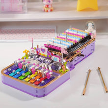Load image into Gallery viewer, ZHEGAO MINI Blocks Kids Building Toys Bricks Girls Toys Puzzle Playable Instruments Music Box DIY Music Score Holiday Gifts Home Decor 991014