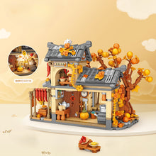 Load image into Gallery viewer, LOZ mini Blocks Kids Building Toys Puzzle Autumn House Bricks With Lighting Girls Gift Home Decor 1379