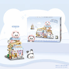 Load image into Gallery viewer, LOZ mini Blocks Kids Building Toys Puzzle Panda House Bricks Foldable Street View Girls Gift Home Decor 7201 7202