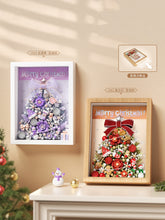 Load image into Gallery viewer, LOZ mini Blocks Kids Building Toys Christmas Photo Frame Holiday Gifts Decorative Painting Bricks Puzzle With Lighting Christmas Tree Home Decor 1962 1963