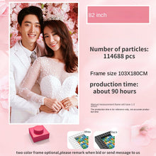 Load image into Gallery viewer, Pixel Art Custom Photo Personal Portrait Pets Kids Mosaic Painting Building Blocks Diamond Facile Unique Gift Ideas for Birthday