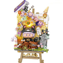Load image into Gallery viewer, LOZ mini Blocks Kids Building Toys Drawing Painting Girls Gift Halloween Bricks Puzzle With Lighting Home Decor 4115 4116