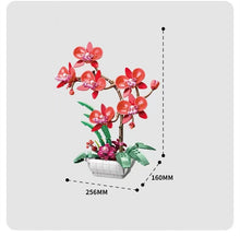 Load image into Gallery viewer, JAKI Blocks Kids Building Toys DIY Bricks Girls Flowers Potted Plant Puzzle Butterfly Orchid Home Decor Womens Gift JK2901 29011 29012