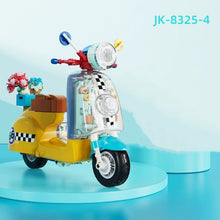 Load image into Gallery viewer, JAKI Blocks Kids Building Toys DIY Bricks Motorbike Vespa Model Puzzle Home Decor Girls Presents Women Gift 8325