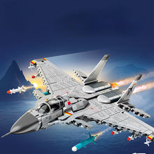 Load image into Gallery viewer, Sembo Block Kids Building Toys Boys Bricks Puzzle Men Gift Chinese Fighter Plane J-15 Model Home Decor 202248