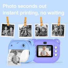 Load image into Gallery viewer, Children Digital Camera Instant Print for Kids Thermal Print Camera Photo Printing Camera Video Toys +32G Memory Card