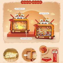 Load image into Gallery viewer, LOZ mini Blocks Kids Building Toys 2in1 Shadow Puppetry Lion Dance Holiday Gifts Decorative Puzzle With Lighting New Year Presents Home Decor 1966