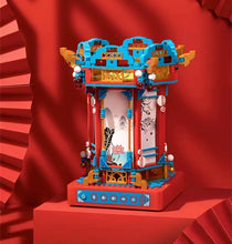 Load image into Gallery viewer, JAKI Blocks Kids Building Toys DIY Bricks Music Box With Lighting Chinese Lamp Palace Lantern Puzzle Home Decor Girls Women Gift 1188
