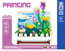 Load image into Gallery viewer, ZHEGAO mini Blocks Kids Building Toys DIY Bricks Girls Gift Painting Flowers Puzzle Home Decor 1013 1014 1015