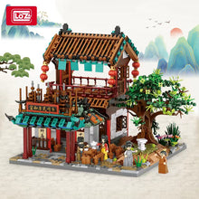 Load image into Gallery viewer, LOZ mini Blocks Kids Building Toys DIY Bricks Puzzle Ancient Chinese House 清明上河图 1055 1056 1057 1058