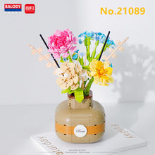 Load image into Gallery viewer, BALODY mini Blocks Kids Building Toys Rose Sunflower Flowers Vase Girls Women Gift Home Decor 21088 21089 21090 21091