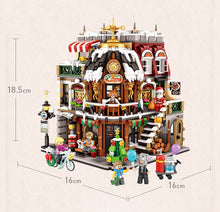 Load image into Gallery viewer, 1237 1238 1054 LOZ mini Blocks Kids Building Bricks Boys Toys Puzzle Christmas Tree Coffee House Girls Holiday Gift Music Box