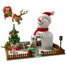 Load image into Gallery viewer, 601156 Sembo Blocks Kids Building Bricks Toys Snowman Puzzle Christmas gift with Lighting