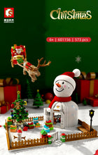 Load image into Gallery viewer, 601156 Sembo Blocks Kids Building Bricks Toys Snowman Puzzle Christmas gift with Lighting