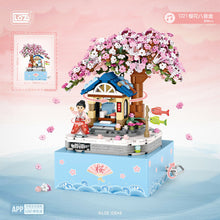 Load image into Gallery viewer, LOZ 1221 mini Blocks Kids Building Toys Cherry Blossom Puzzle Gift Music Box