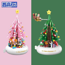 Load image into Gallery viewer, ZHEGAO MINI Blocks Kids Building Bricks Toys Music box Christmas Tree Puzzle Girls Holiday gift with Lighting 1023 1024