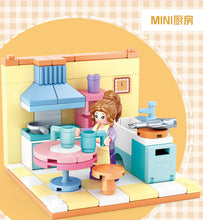 Load image into Gallery viewer, 6in1 Room Sluban Blocks Kids Building Toys Girls Puzzle Gift B0757