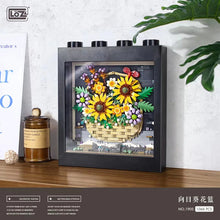 Load image into Gallery viewer, LOZ mini Blocks Kids Building Toys DIY Bricks Sunflower Sakura Tiger Decorative Painting Puzzle Girls Women Gift Home Decor 1907