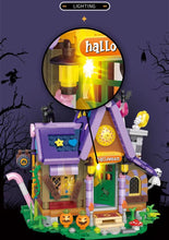 Load image into Gallery viewer, BALODY mini Blocks Kids Building Toys Halloween House Puzzle Holiday Gift Home Decor With Lighting 21052