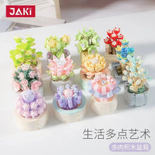 Load image into Gallery viewer, JAKI Blocks Kids Building Toys Bricks Girls Flowers Potted Plant Puzzle Home Decor Womens Gift JK2710