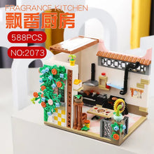 Load image into Gallery viewer, 2067 2068 2069 2070 2071 2072 2073 2074 Kids Building Blocks Bricks Girls Toys Puzzle Flower House Holiday Gift