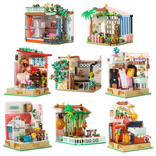 Load image into Gallery viewer, 2067 2068 2069 2070 2071 2072 2073 2074 Kids Building Blocks Bricks Girls Toys Puzzle Flower House Holiday Gift