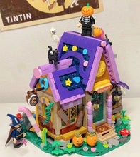 Load image into Gallery viewer, BALODY mini Blocks Kids Building Toys Halloween House Puzzle Holiday Gift Home Decor With Lighting 21052