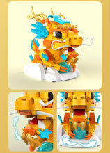 Load image into Gallery viewer, JAKI Blocks Kids Building Toys DIY Bricks Chinese Culture Kylin Lion Lucky Koi Girls Puzzle New Year Gift Holiday Home Decor 5130 5131 5132 5135 5136 5137 BK021