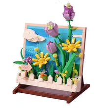 Load image into Gallery viewer, ZHEGAO mini Blocks Kids Building Toys DIY Bricks Girls Gift Painting Flowers Puzzle Home Decor 1013 1014 1015
