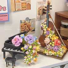 Load image into Gallery viewer, BALODY mini Blocks Kids Building Toys Violin Piano Flowers With Lighting Girls Women Gift Home Decor 21228 21194