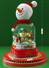 Load image into Gallery viewer, 601162 Sembo Blocks Kids Building Bricks Toys Music box Snowman Puzzle Christmas gift with Lighting