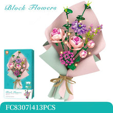 Load image into Gallery viewer, FC Blocks Kids Building Toys Bricks Flower Puzzle Girls Gift Home Decor Lighting Greeting card 8307 8308