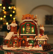 Load image into Gallery viewer, 1481pcs ZHEGAO mini Blocks Kids Building Toys DIY Bricks Girls Boys Puzzle Christmas House Holiday Gift Home Decor with Lighting DZ6025
