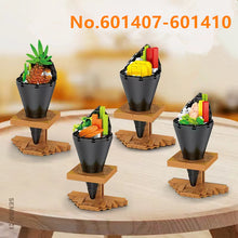 Load image into Gallery viewer, 601403 601404 601405 601406 601407 601408 601409 601410 601411 601412 601413 601414 601415 Sembo Blocks Kids Building Toys DIY Bricks Japanese Food Snacks Puzzle Girls Gift