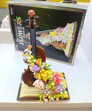 Load image into Gallery viewer, BALODY mini Blocks Kids Building Toys Violin Piano Flowers With Lighting Girls Women Gift Home Decor 21228 21194