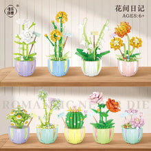 Load image into Gallery viewer, 2080 2081 2082 2083 2084 2085 2086 2087 2088 Kids Building MINI Blocks Toys DIY Bricks Girls Puzzle Flower Potted Plant Holiday Gift Home Decor
