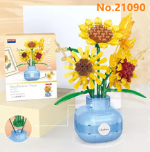 Load image into Gallery viewer, BALODY mini Blocks Kids Building Toys Rose Sunflower Flowers Vase Girls Women Gift Home Decor 21088 21089 21090 21091