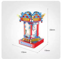 Load image into Gallery viewer, JAKI Blocks Kids Building Toys DIY Bricks Music Box With Lighting Chinese Lamp Palace Lantern Puzzle Home Decor Girls Women Gift 1188