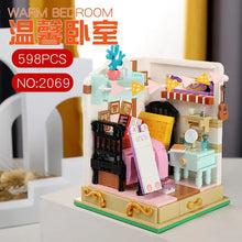 Load image into Gallery viewer, 2067 2068 2069 2070 2071 2072 2073 2074 Kids Building Blocks Bricks Girls Toys Puzzle Flower House Holiday Gift