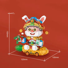 Load image into Gallery viewer, LOZ MINI Blocks Kids Building Toys DIY Bricks Fortune Rabbit New Year Gift Home Decor Puzzle 8138