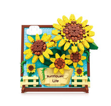 Load image into Gallery viewer, ZHEGAO mini Blocks Kids Building Toys DIY Bricks Girls Gift Painting Flowers Puzzle Home Decor 1013 1014 1015
